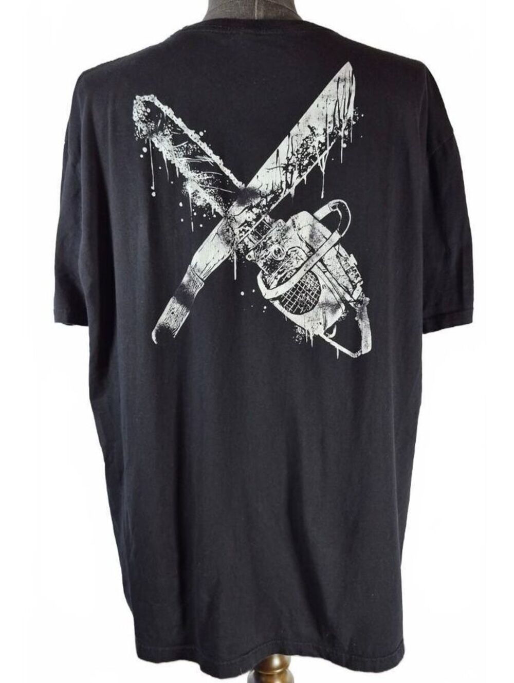 Horror Chainsaw Graphic Tee Black 3XL